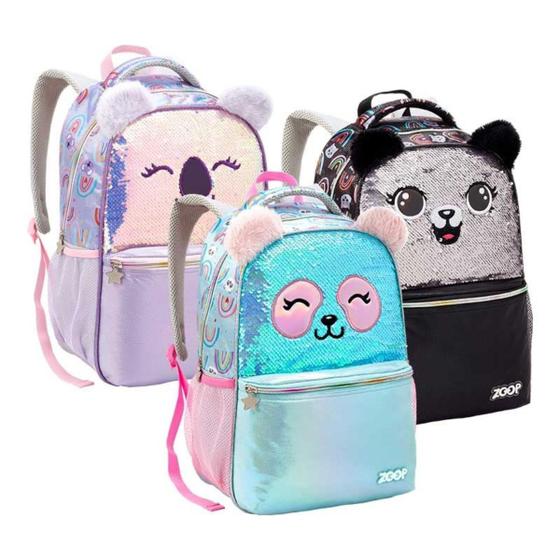 Imagem de Mochila Infantil Feminina Glitter Seanite