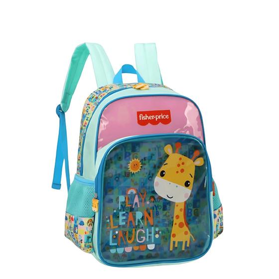 Imagem de Mochila Infantil Fisher Price Costas Azul Turquesa Luxcel