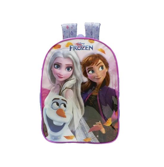 Imagem de Mochila Infantil Frozen Passeio Escolar Costas Disney