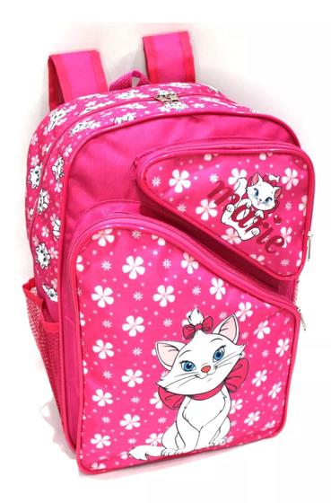 Imagem de Mochila Infantil Gatinha Marie Florzinha Costas G Meninas