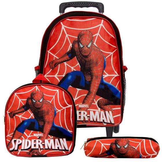 Imagem de Mochila Infantil Homem Aranha Spider Man De Rodinha