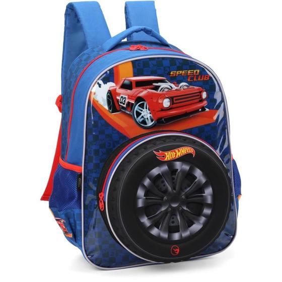 Imagem de Mochila Infantil HOT Wheels G Azul