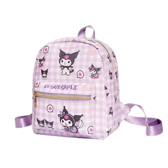 Imagem de Mochila Infantil Impermeável de Couro Kuromi