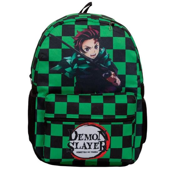 Imagem de Mochila Infantil Masculina Demon Slayer Juvenil Cor Verde