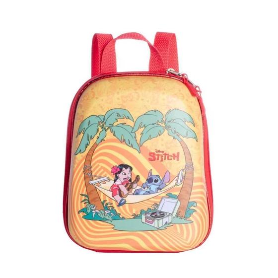 Imagem de Mochila Infantil Maxtoy Escolar Stitch Tropical