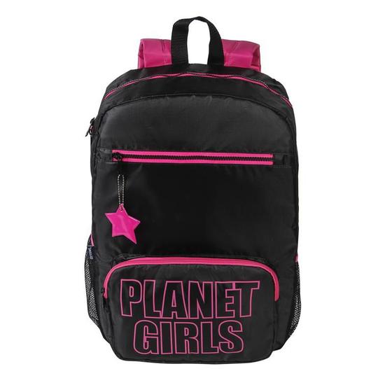 Imagem de Mochila Infantil Menina G - Planet Girls - Black + Pink