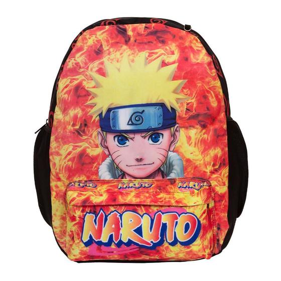 Imagem de Mochila Infantil Menino Costas Naruto Juvenil Reforçada