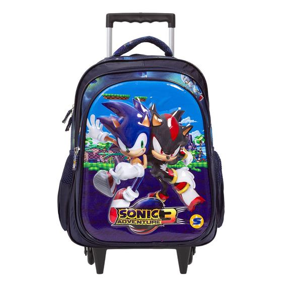 Imagem de Mochila Infantil Menino Sonic Adventure Rodinhas Tam G