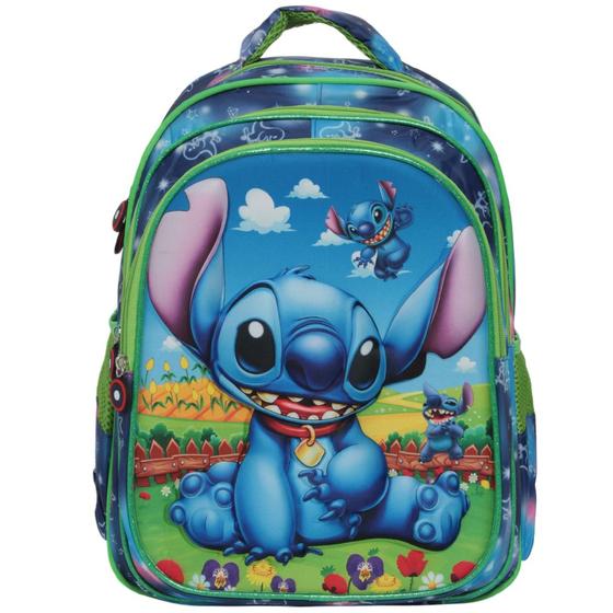 Imagem de Mochila Infantil Menino Stitch Volta As Aulas Resistente