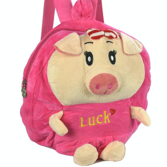 Imagem de Mochila infantil Pelucia 3D porquinho pink CBRN07660