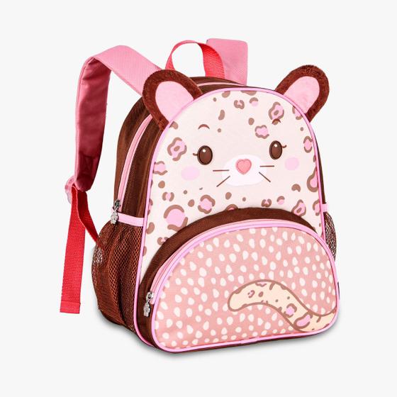 Imagem de Mochila infantil pequena animais maternal pré escola unissex