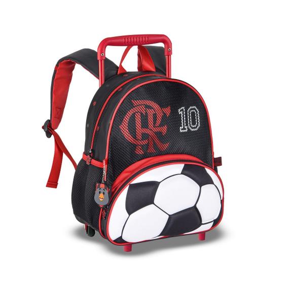 Imagem de Mochila Infantil Pequena Carrinho Costas Flamengo Oficial