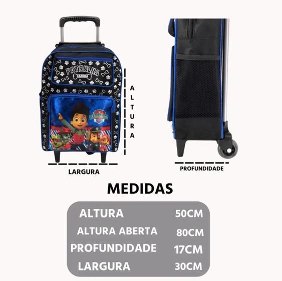 Imagem de Mochila Infantil Personagens Grande C/rodinha Menino Menina