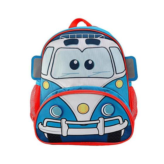 Imagem de Mochila Infantil Polícia Com Alça Bolsos Frontal E Lateral