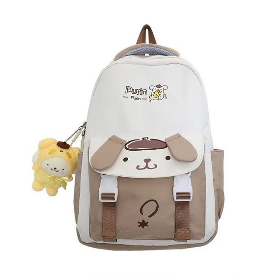 Imagem de Mochila Infantil Pom Purin - Design de Desenho Animado com Contraste de Cores