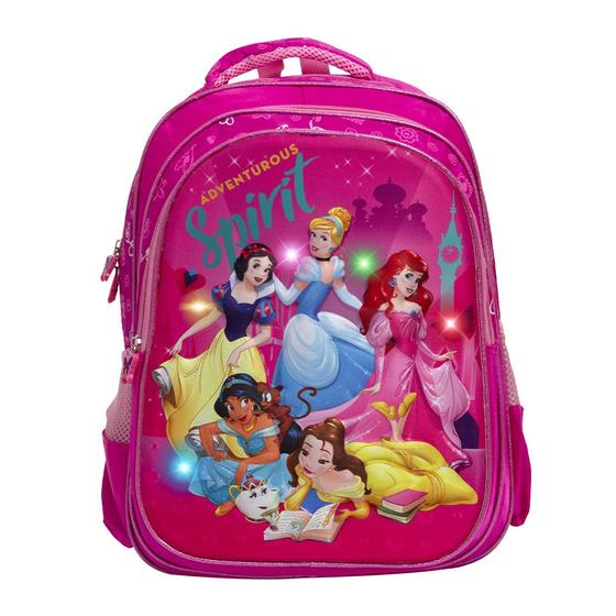 Imagem de Mochila Infantil Princesas Costas Led Pisca Pisca Toys 2U