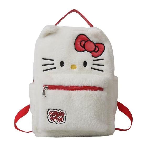 Imagem de Mochila Infantil SANMU Hello Kitty Pelúcia - Versátil