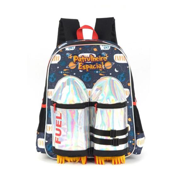 Imagem de Mochila Infantil Sem Roda M Luxcel UP4YOU Patrulheiro Espacial