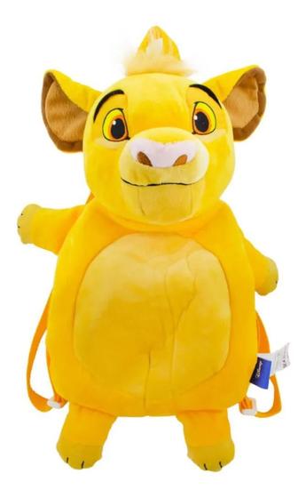 Imagem de Mochila Infantil Simba Rei Leão 43x23cm Disney Amarela