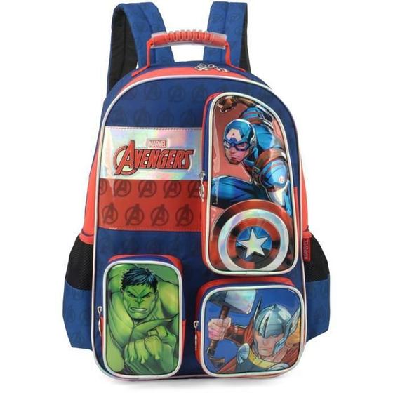 Imagem de Mochila Infantil The Avengers Grande Azul - Luxcel