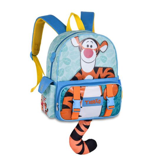 Imagem de Mochila Infantil Tigrão Bolsa Escolar Crianças Ursinho Pooh 