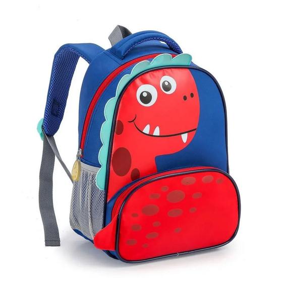 Imagem de Mochila Infantil Zoop Dino Dinossauro Divertido Vermelho 