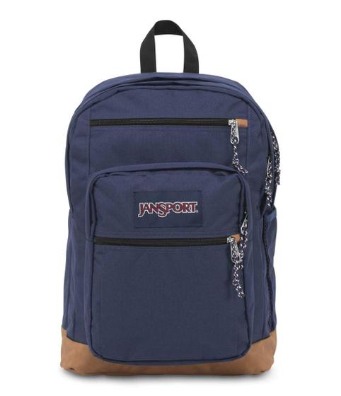 Imagem de Mochila JanSport Cool Student Navy com capa para laptop de 15 polegadas