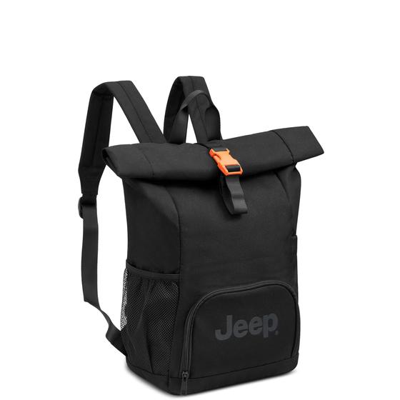 Imagem de Mochila Jeep JS016D Rolltop Travel Black para laptop de 17 polegadas