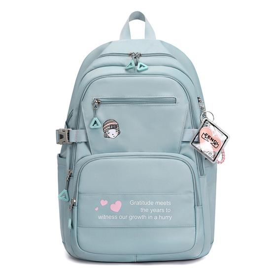 Imagem de mochila jovem escola viagem com chaveiro