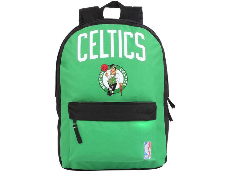 Imagem de Mochila Juvenil Escolar Masculina Tam. G - Sports Boston Celtics Verde