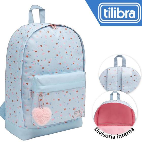 Imagem de Mochila Juvenil Escolar Tilibra Académie Coração ul