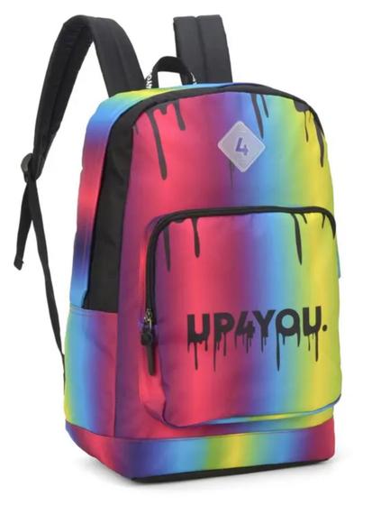 Imagem de Mochila Juvenil UP4YOU Rosa Color Grande Luxcel