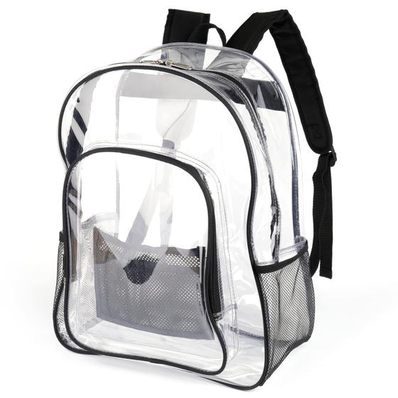 Imagem de Mochila Keepcross Clear Heavy Duty PVC para trabalhos escolares