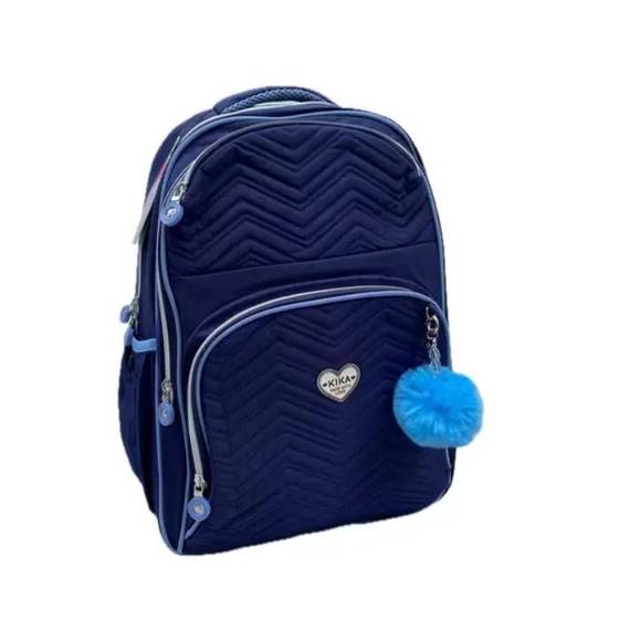 Imagem de Mochila Kika Azul Notebook Com Chaveiro - Nova Rio