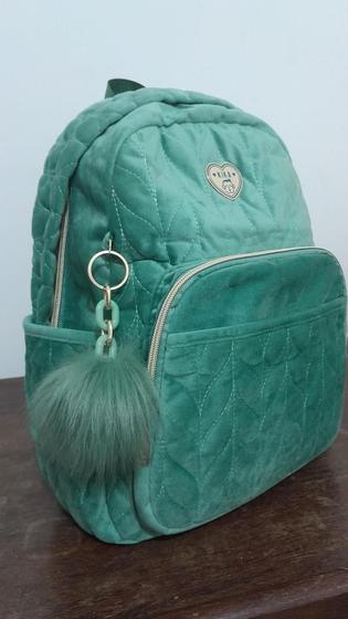 Imagem de Mochila Kika  com chaveiro KK23M23 cor: verde