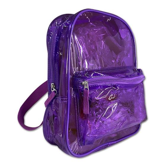 Imagem de Mochila Kit Transparente Roxo