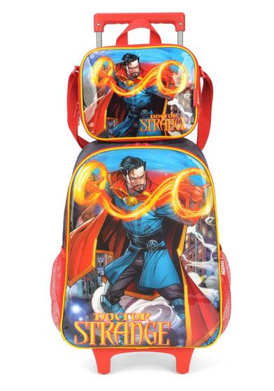 Imagem de Mochila Lancheira Rodas Infantil Vingadores Luxcel IC38132AG