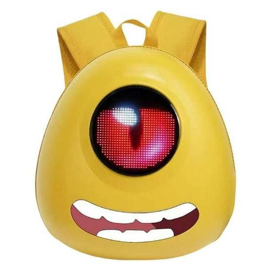 Imagem de Mochila Loy Kids Eye Infantil Display Led Interativo Amarelo