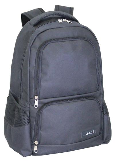 Imagem de Mochila LS Bolsas para Notebook 15.6 Preta 5 divisões com Encaixe em Malas - MN4209