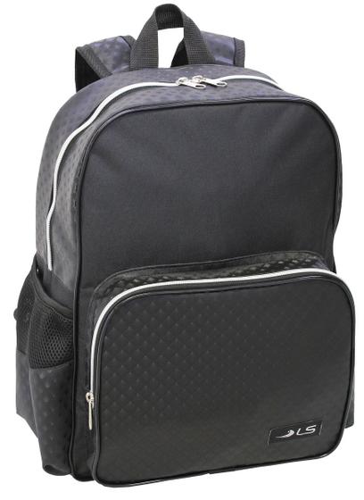 Imagem de Mochila LS Bolsas Para Notebook 15.6 Preta com Detalhe em Soft-Touch 4 divisões - MN4214