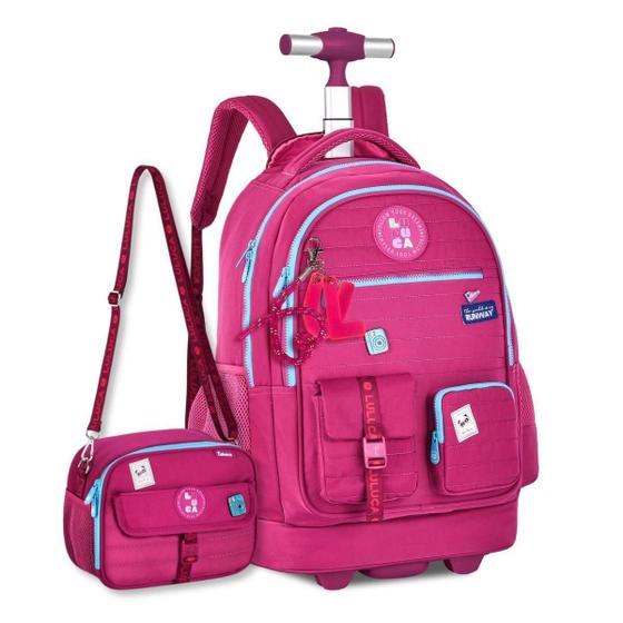 Imagem de Mochila Luluca Com Lancheira Térmica Kit Escolar Feminino