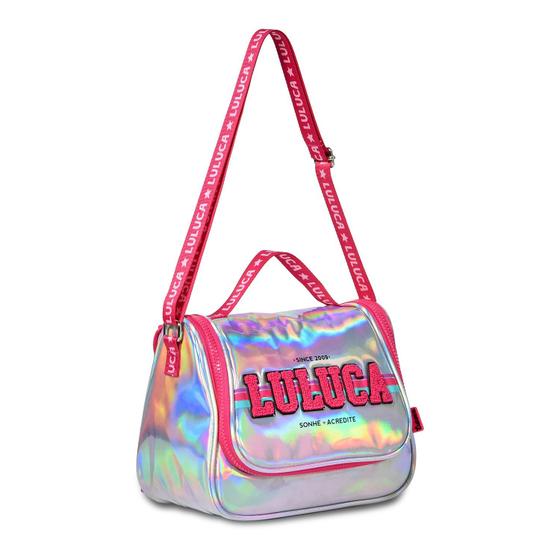 Imagem de Mochila Luluca Térmica Lancheira Alça Holográfica Colorida - Clio Style