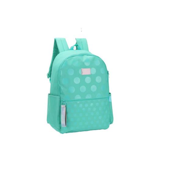 Imagem de Mochila Luxcel Turquesa Feminina 42x57cm 2 Compartimentos