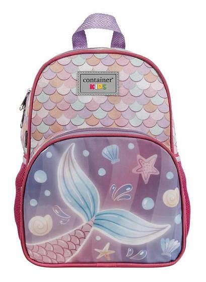 Imagem de Mochila M Infantil Menina Container Kids Estampa Sereia Dermiwil