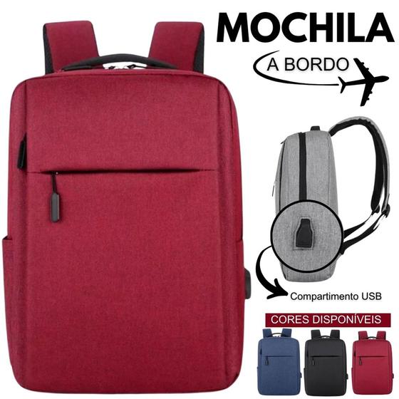 Imagem de Mochila mala De Viagem A bordo Grande Impermeável Antifurto Casual Trilha Notebook Avião Unissex