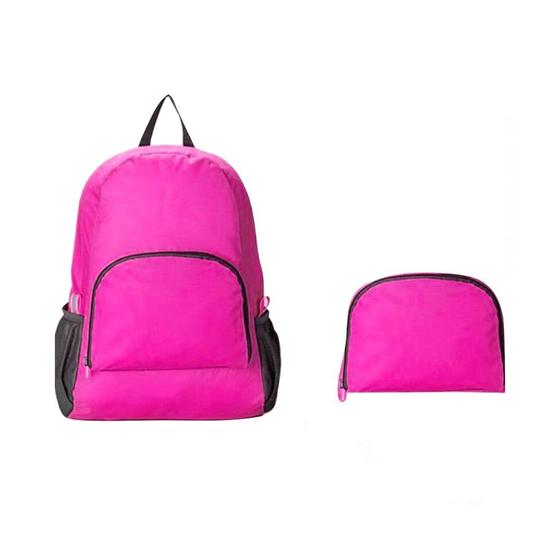 Imagem de Mochila Mala Dobrável Rosa Viagem Camping