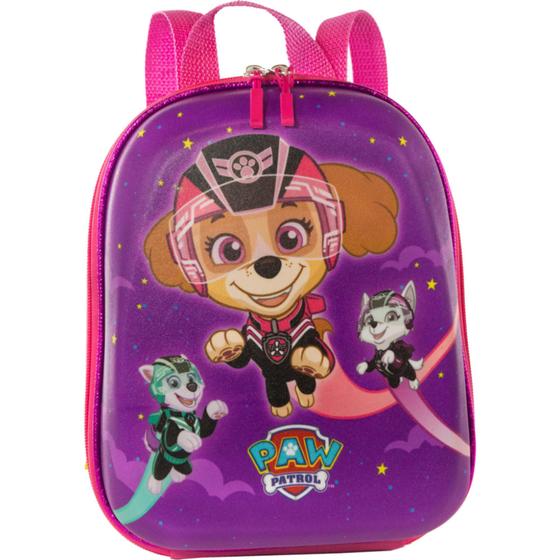 Imagem de Mochila mala infantil com alca de costas paw patrol skye jet rosa