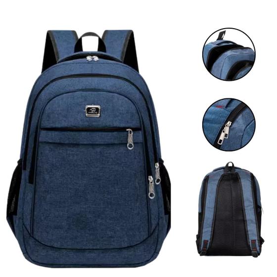 Imagem de Mochila Mala Reforçada Notebook Impermeável Escolar Trabalho Resistente