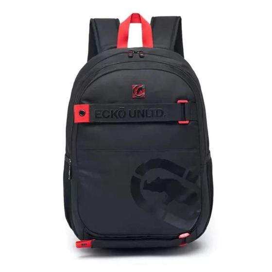 Imagem de Mochila Manager Casual Reforçada Ecko Preto Com Faixas