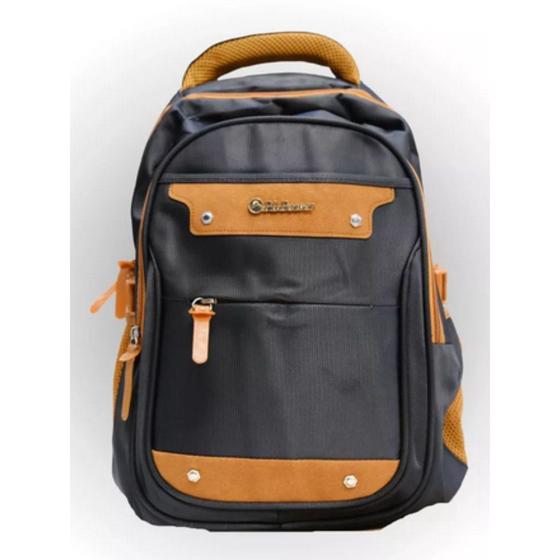 Mochila Masculina Com Couro Impermeável Resistente Grande 6551 Menor preço em Mochila Masculina Com Couro Impermeável Resistente Grande 6551